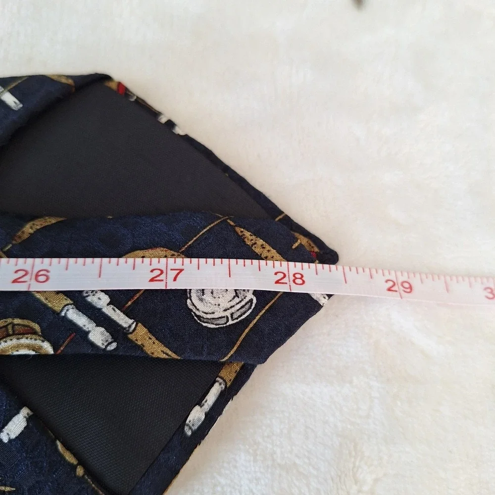 Vintage LL Bean Mens Fly Fishing Tie 100%‎ Silk Made In The USA Outdoor Gift